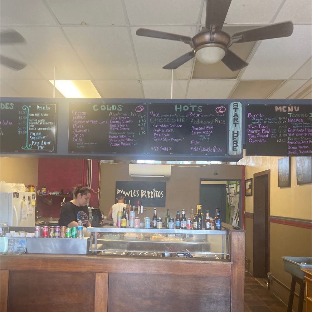 Bowles Burritos - Da Food Order counter. - Mexican Near Me - Kailua, Hawaii Bowles Burritos - Da Food Order counter. - Mexican Near Me - Kailua, Hawaii