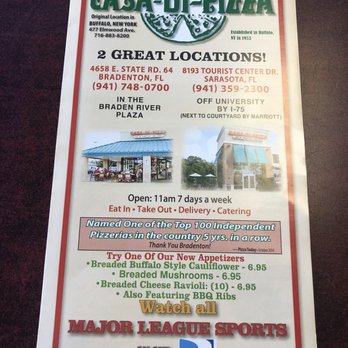Casa Di Pizza - Chicken Wings Near Me - Bradenton, Florida
