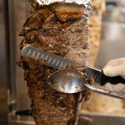 EZ Kebab Lebanese Grill - Shawarma carving
