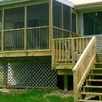 Advantage Home Improvement - a screened deck and stairs - General Contractors Near Me - Omaha, Nebraska Advantage Home Improvement - a screened deck and stairs - General Contractors Near Me - Omaha, Nebraska