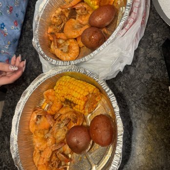 Bourbon Street Bar & Grill - These are shrimp boiled , I did ask for all corn but potatoes still there - Cajun/Creole Near Me - Bedford, Texas Bourbon Street Bar & Grill - These are shrimp boiled , I did ask for all corn but potatoes still there - Cajun/Creole Near Me - Bedford, Texas