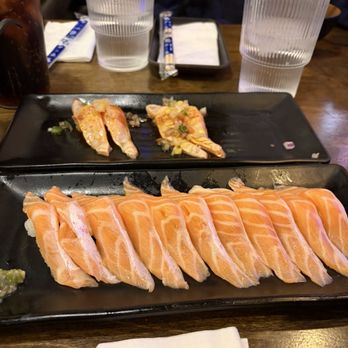 Sumo Sushi - Salmon nigiri and smoked paprika salmon - Sushi Bars Near Me - Las Vegas, Nevada Sumo Sushi - Salmon nigiri and smoked paprika salmon - Sushi Bars Near Me - Las Vegas, Nevada