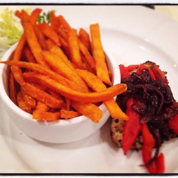 Chagall's - Grilled Chicken Sandwich - No Bun, Sweet Potato Fries (Lunch Menu) - Canadian (New) Near Me - Hamilton, Ontario Chagall's - Grilled Chicken Sandwich - No Bun, Sweet Potato Fries (Lunch Menu) - Canadian (New) Near Me - Hamilton, Ontario