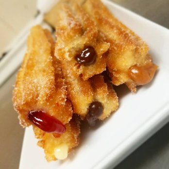 Che Churros & Empanadas - Churros au Dulce de leche, fraise, choco noisette et crème patissière. - Argentine Near Me - Montreal, Quebec Che Churros & Empanadas - Churros au Dulce de leche, fraise, choco noisette et crème patissière. - Argentine Near Me - Montreal, Quebec