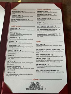 Menu photo 2 Bar Pazzo Scranton, PA