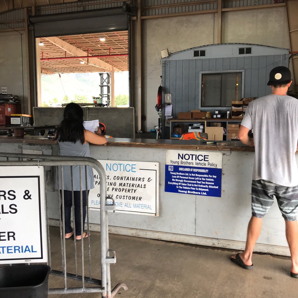 Young Brothers, Limited - Pick'n up my car! - Shipping Centers Near Me - Lihue, Hawaii Young Brothers, Limited - Pick'n up my car! - Shipping Centers Near Me - Lihue, Hawaii
