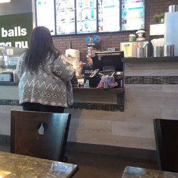 Nu Ice & Drinks - Just a picture of a wonderful employee of this company giving great customer service to this wonderful guest. - Desserts Near Me - Houston, Texas Nu Ice & Drinks - Just a picture of a wonderful employee of this company giving great customer service to this wonderful guest. - Desserts Near Me - Houston, Texas