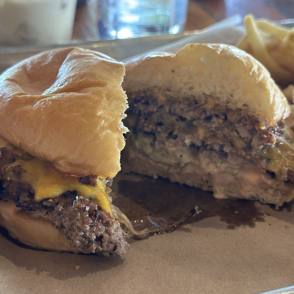 Miller's Smokehouse - House brisket burger!!! Absolutely amazing - Barbeque Near Me - Belton, Texas Miller's Smokehouse - House brisket burger!!! Absolutely amazing - Barbeque Near Me - Belton, Texas