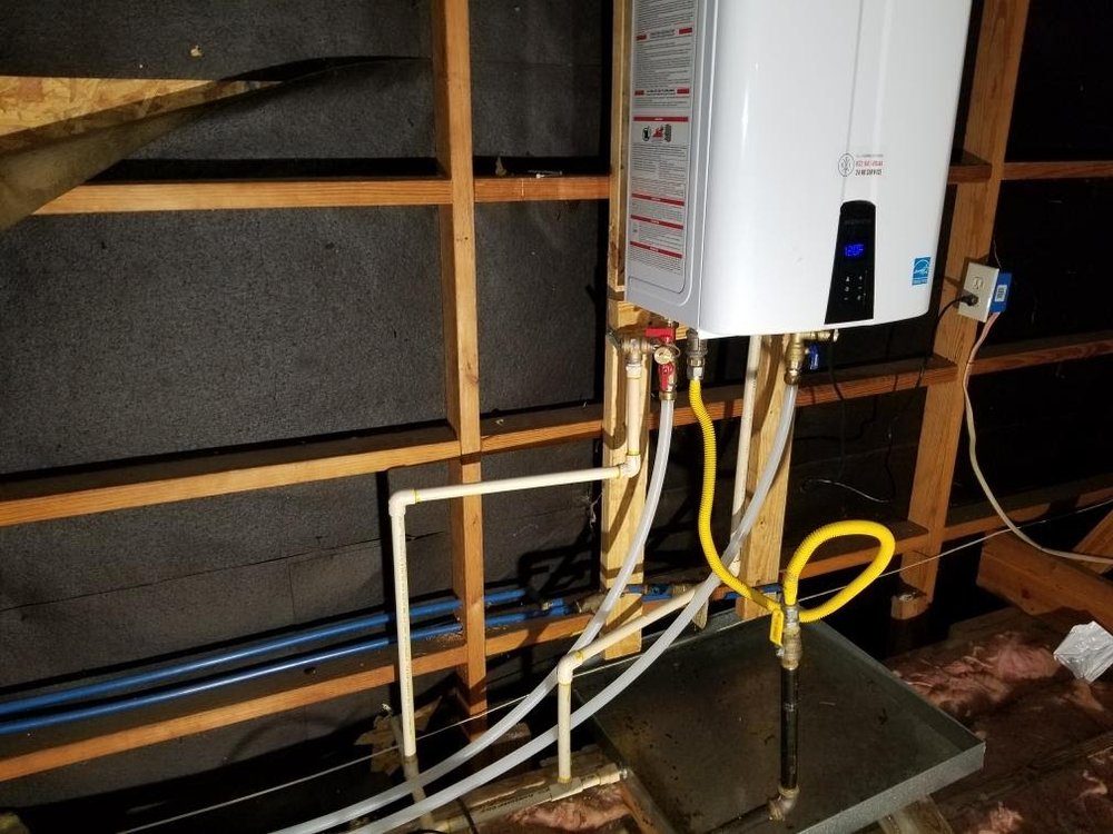 Slide of ER Tankless Water Heaters and Plumbing