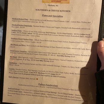 Succotash Southern and Creole Kitchen - Menu - Southern Near Me - Durham, North Carolina
