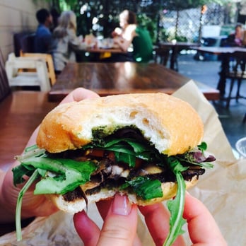 Evolution Fast Food - Portobello sandwich (not on menu) - Vegetarian Near Me - San Diego, California Evolution Fast Food - Portobello sandwich (not on menu) - Vegetarian Near Me - San Diego, California