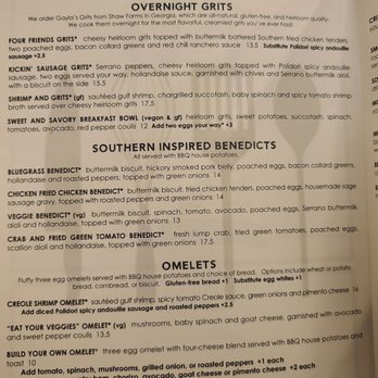 Four Friends Kitchen - Menu Page  04-14-2023 - Southern Near Me - Denver, Colorado