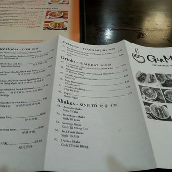 Gia Minh - Take out menu pt 1 - Vietnamese Near Me - Vancouver, British Columbia
