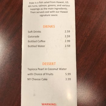 Hawaii Grill & Sushi - Menu - Sushi Bars Near Me - Saint Cloud, Florida