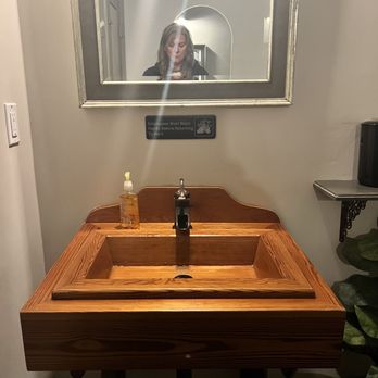 Rye Tavern - Wooden sink in the bathroom. Watch out for Walter! - Cocktail Bars Near Me - Plymouth, Massachusetts Rye Tavern - Wooden sink in the bathroom. Watch out for Walter! - Cocktail Bars Near Me - Plymouth, Massachusetts