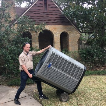 Richmond's Air - Installing new American Standard 16 SEER AC unit Rice University neighborhood. - Heating & Air Conditioning/HVAC Near Me Richmond's Air - Installing new American Standard 16 SEER AC unit Rice University neighborhood. - Heating & Air Conditioning/HVAC Near Me