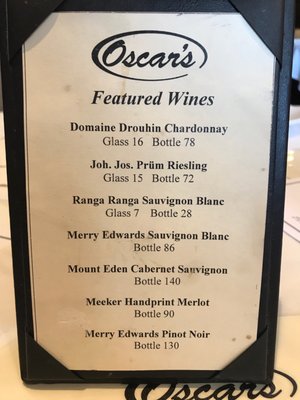 Menu photo 8 Oscar's Summerville, SC