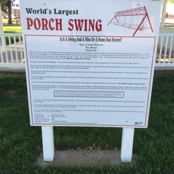 World's Largest Swing - The history behind the 'World"s Largest Porch swing" in Hebron Nebraska