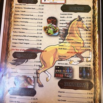 El Potrillo - Menu - Tacos Near Me - Biloxi, Mississippi