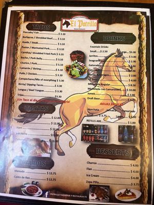 Menu photo 3 El Potrillo Biloxi, MS