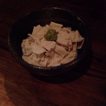 Ippuku - Fresh tofu skin topped with wasabi (praise the lord this place actually uses real wasabi!!!!) - Bars Near Me - Berkeley, California