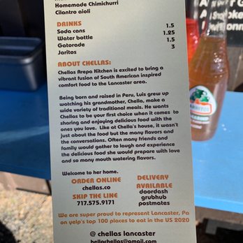Chellas Arepa Kitchen - About story - it's a Peruvian food truck! - Venezuelan Near Me - Lancaster, Pennsylvania