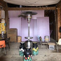 Colonel Ricketts Hard Cider - Super cute indoor seating with heat lamps