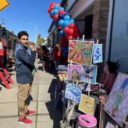 Anniversary celebration with community art sales