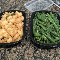 Oriental Pearl - Salt Pepper Shrimp and stir fry ( no sauce) green beans!!
