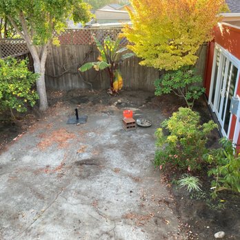 Lucky Star Landscaping - 1. Before: concrete pad. raised beds in the back - Landscaping Near Me - San Leandro, California Lucky Star Landscaping - 1. Before: concrete pad. raised beds in the back - Landscaping Near Me - San Leandro, California