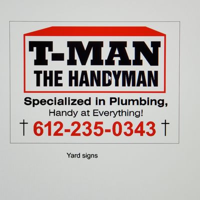 T Man The Handyman Logo