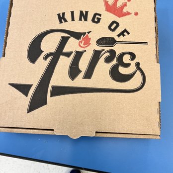 King of Fire - a pizza box with a crown on top - Food Trucks Near Me King of Fire - a pizza box with a crown on top - Food Trucks Near Me