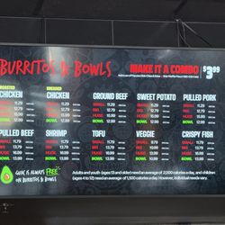 Fat Bastard Burrito - Menu