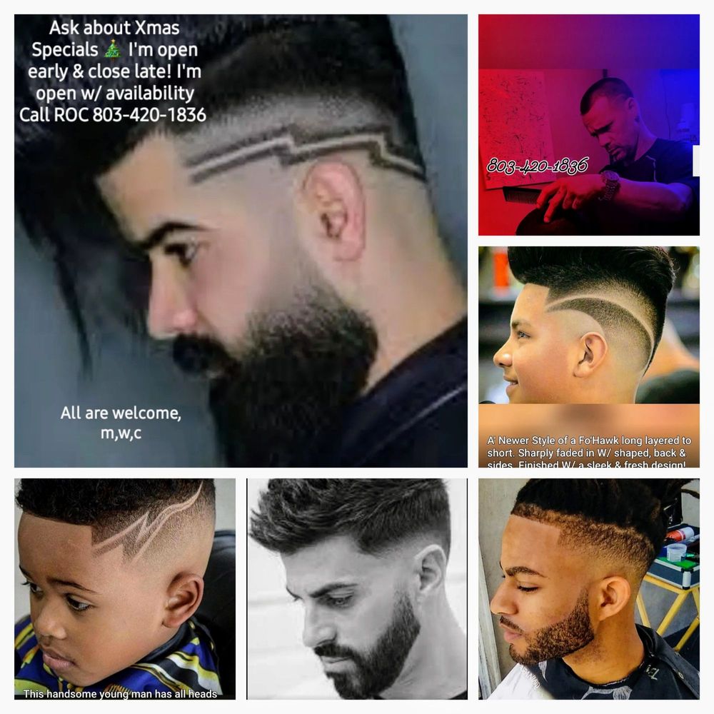 Roc's The Traveling Barber Logo