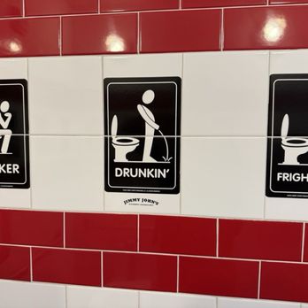 Jimmy John's - Sign in bathroom LOL - Sandwiches Near Me - Murray, Utah