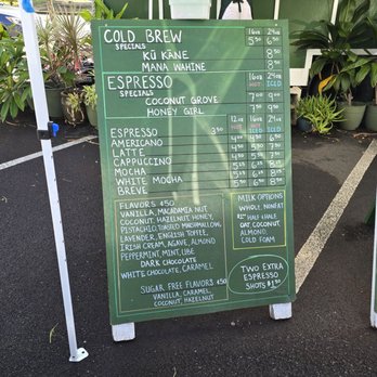 Holoholo Drive Thru Espresso - Menu 1/3 (August 2025) - Coffee & Tea Near Me - Kaneohe, Hawaii