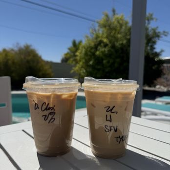 Cartel Roasting Co. - Dirty Chia with 2% milk and Sugar Free Vanilla Latte - Coffee & Tea Near Me - Palm Springs, California Cartel Roasting Co. - Dirty Chia with 2% milk and Sugar Free Vanilla Latte - Coffee & Tea Near Me - Palm Springs, California