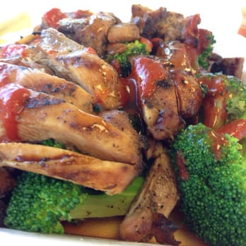 Scotty's Doughnuts - Grilled Teriyaki chicken on a bed of broccoli.. Mmm good protein - Donuts Near Me - Modesto, California