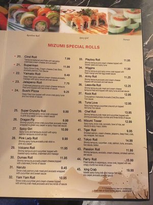 Menu photo 7 Mizumi Sushi & Steak Great Bend, KS Menu photo 7 Mizumi Sushi & Steak Great Bend, KS