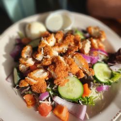 Brown Dog Eatery - Chicken cobb salad with fresh mixed greens