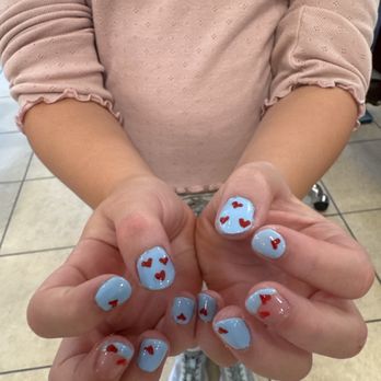 Star Nails & Spa - My daughter's nails with nail design! - Nail Salons Near Me - Medford, Oregon