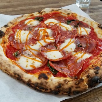 Nonavo Pizza - Pepperoni with hot honey drizzle. - Pizza Near Me - Vancouver, Washington Nonavo Pizza - Pepperoni with hot honey drizzle. - Pizza Near Me - Vancouver, Washington