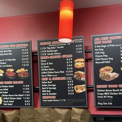 T Allen's King Gyros - Menu