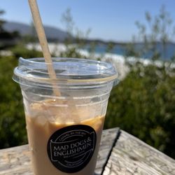 Mad Dogs & Englishmen  - Fall special cardamom latte at the beach