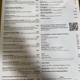 Brunch menu Brunch menu