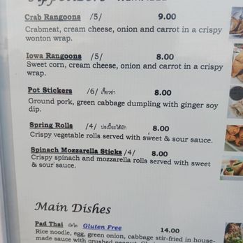 Natta's Thai Food - Menu photo 2 - Food Trucks Near Me - Cedar Rapids, Iowa