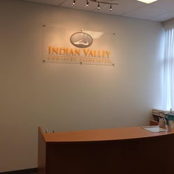 Indian Valley Podiatry Associates, P.C. - The receptionists' desk in the Lansdale office
