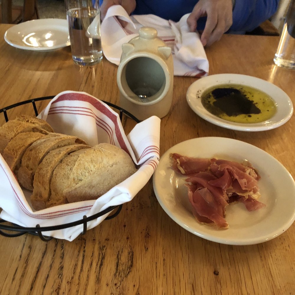 Complimentary meat and bread Complimentary meat and bread