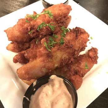 The Haus Bistro - Fried Pickle Spears with Ranch dressing and Remoulade. - Bars Near Me - Calimesa, California The Haus Bistro - Fried Pickle Spears with Ranch dressing and Remoulade. - Bars Near Me - Calimesa, California