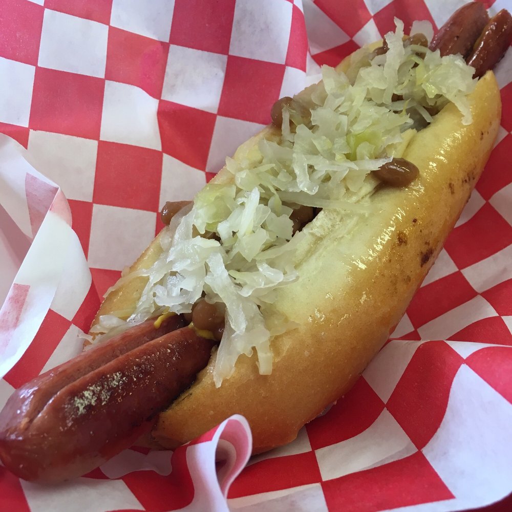 Cheese Dawgs - Sauerkraut and baked beans foot long - Hot Dogs Near Me - Bristol, Pennsylvania Cheese Dawgs - Sauerkraut and baked beans foot long - Hot Dogs Near Me - Bristol, Pennsylvania